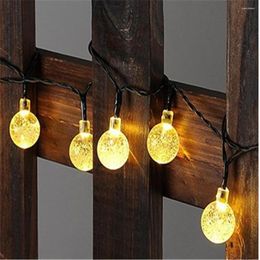 Strings 30/50/100Waterproof LED Multi Shape Solar Energy Lamp String Light Outdoor Christmas Wedding Garden Party Decorative Fairy