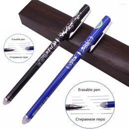 Pcs 0.5mm Erasable Gel Ink Pen Blue Black Refill Optional Boutique Student School Office Writing