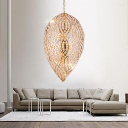 Pendant Lamps Post-modern Nordic Lights Art Deco Restaurant Living Room Lamp Clubhouse El Dinosaur Egg Crystal Hanging