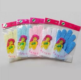 Wholesale Bath gloves hand towels exfoliating Moisturising scrub mud back rubbing double-sided spa massage body care independent packaging 916