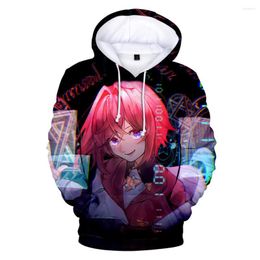 Men's Hoodies Fashion Novel Vtuber Ange Katrina 3D Printed Hoodie Fall Sportswear Women/Men The Hooded Kawaii Kids Streetwear Anime