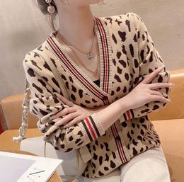 Women's Sweaters Luxury GGity Letter Knitting Cardigan Single Breasted Spliced Korean Wool Blended Women's Clothing