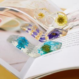 Book Stand Epoxy Dried Flower Bookmark Thumb Holder Support Page Opener Press Reading Aid Ring