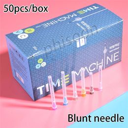 Tattoo Needles Fine Micro Cannula Korea Blunt needles Needle Tips 21G22G23G25G27G30G Plain Ends Notched Endo needle Syringe 50packs Tool 220916