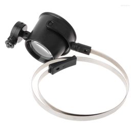 Watch Repair Kits Practical 10X LED Hands Free Eye Loupe Jewellery Magnifier Headband Easier To Precision Instruments