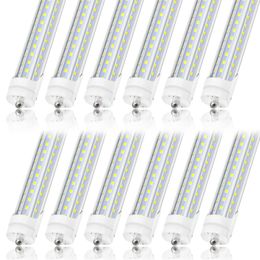 8FT LED Tube Light Bulbs Single Pin Fa8 Base D Shape 120W 6000K