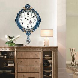 Wall Clocks Vintage Silent Clock Creative Morden Large Decorative With Pendulum Living Room Kitchen Relojes Watch