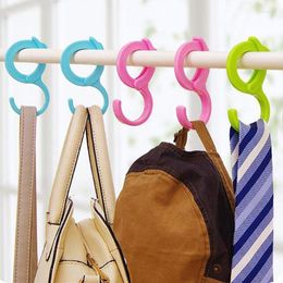 Hooks & Rails S Shaped Multi-purpose Type Lock Hook Wardrobe Seamless Bag Hanging Clothes Hanger Tools