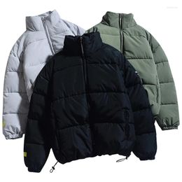 Men's Down 2022 Warm Winter Jacket Men Streetwear Fashion Parka Windbreaker Thick Stand Collar Coat For Women Drop