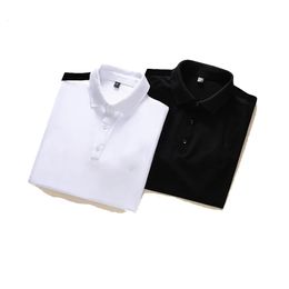 Designer-Poloshirt Luxus-T-Shirts Schlangenbienen-Blumenstickerei Herren-Polos High-Street-Mode-Polo-T-Shirt mit Streifendruck