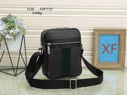 Designers Shoulder Bag Luxury Fashion Cross body Men and Women CrossBody Bags Leather Briefcase mens bag Messenger Handbags 5126#24x7x27cmjnhg