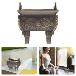 Fragrance Lamps 1PC Vintage Tripod Incense Burner Chic Square Shape Censer Aroma Stove