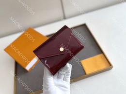shiny leather short wallet VICTORINE Wallets designer Card Holder Zipped coin pocket 6 card slots Gold hardware lady luxury coin p199Y