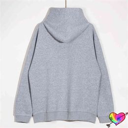 Men's Hoodies Sweatshirts 2022 Embroidery Askyurself Gothic Hoodie Men Women 1 1 High Street Grey Askyurself Hoodie Oversize Hooded ASK Sweatshirts 919