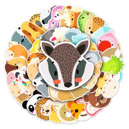 50PCS Graffiti Car Stickers animal face For Skateboard Baby Helmet Pencil Case Diary Phone Laptop Planner Decor Book Album Kids Toys Guitar DIY Decals