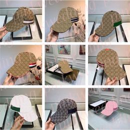 Designer Stripe Baseball Cap Classic G Letter Golf Cap Women Men Outdoor Sport Travel Canvas Caps Sun Visor Hat