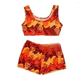 Women's Tracksuits Womens Clothing Summer Sleepwear Sleeveless T-shirts Shorts Two Piece Set Women Clothes Nightwear