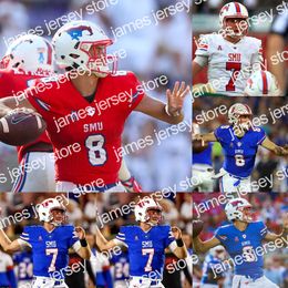 American College Football Wear NCAA SMU Mustangs College Football Jerseys 83 Kylen Granson Jersey 16 Courtland Sutton 17 Emmanuel Sanders Eric Dickerson Jerseys Cu