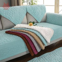 Chair Covers Winter Autumn Plush Stone Quilted Sofa Cover Furniture Slipcovers For Living Room Canape Capa De Protector SP5144