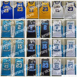 College Basketball Wears Stitched NCAA North Carolina Tar Heels College Basketball Jerseys Vince 15 Carter Michael 23 Jorden Cole 2 Anthony Vintage Jersey Mens Lane