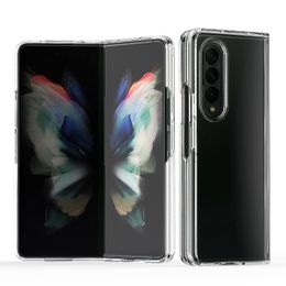 Galaxy Z Flip 3/4 5G Crystal Clear 2 in 1 Shockproof Transparent Cases Hard Bumper Soft TPU Protective Cover for Samsung Galaxy Z Fold 4/3 Case