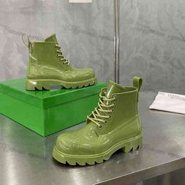 Boots Designer Womens Rubber Stride Lacing Boots Blaster Sea Salt Black Fashion Green Boot Travertine Booties Kiwi Pinkycolor Bootee Rain