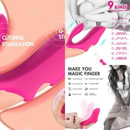 Nxy Vibrators G-spot Clit Finger Sleeve Vibration Female Clitoris Stimulator Erotic Goods for Adults Remote Control Sex Toy Couples 220829