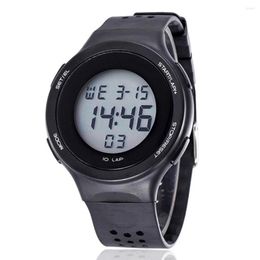 Wristwatches Shhors Watch Men Digital Watches Fashion Military Sports LED Electronic Wristwatch Silicone Reloj Hombre 2022
