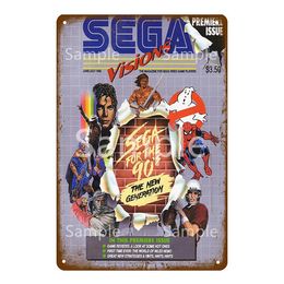 Classic Fight Video Game Metal Painting Retro Poster Wall Decor For House Home Room Vintage Painting Plaque Gaming Stickerr Woo