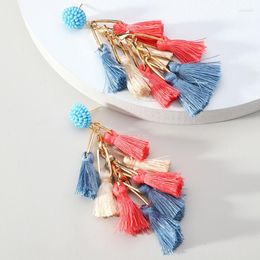 Dangle Earrings & Chandelier Modern Ethnic Style Tassel Geometric Hanging For Women 2022 Trend Luxury Design Summer Beach Jewelry Accessorie