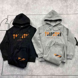 Erkek Hoodies Sweatshirts 2022FW Havlu İşlemeli Trapstar Hoodie Erkekler Kadın Hooded Kazak