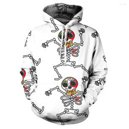 Men's Hoodies Skeleton Hoodie Men's Goth Sweatshirts Moletom Sweetshirts Sudadera Tracksuit Graphic Hip Hop Clothing Roupas Bluzy