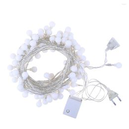 Strings Eu Plug 8.7M Led Battery Operated Waterproof Holiday Lighting Christmas Wedding Party Decoration String Fairy Ligh