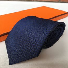 Luxury New Designer Cravatta 100% Seta Cravatta nero blu Jacquard Tessuto a mano per uomo Matrimonio Casual e Business Cravatta Moda Hawaii Cravatte 66