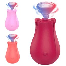 Adult sex toys for women Bullets Toys Clit Licking Rechargeable Rose pocket pussy Clitoral Suction Vibrator Sucking Pump