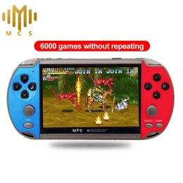 Portable Game Players Video Game Console Portable 4.3inch HD 8GB Retro Handheld Double Joystick Game Controller 6000 Classic Games T220916