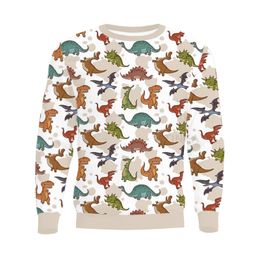 Men Hoodies & Sweatshirts Autumn/winter New 3D Print Animal Dinosaur Hoodie European and American Loose Pullover Sweater