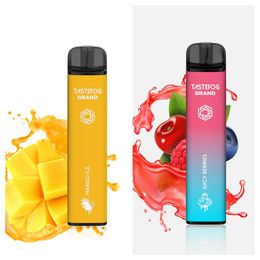 QK OEM Wholesale Price Disposable Vape Electronic Cigarette Puffs 4000 Pod Device Tastefog Grand 4000 Puffs Fruit Ice Rechargeable E-Cigarette Flavour Vap