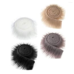 Party Decoration 4pcs Faux Fur Ribbons DIY Ribbon Stripes Artificial Prop Trim For Men