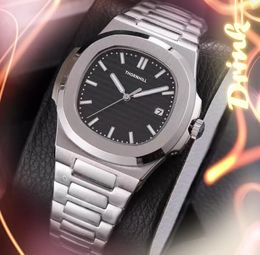 Luxury square simple dial quartz watches 40mm men fine stainless steel top model fashion gold bracelet watch