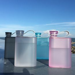 Creative A5 Water Bottle 380ml Outdoor Sports Square Plastic Cups Portable Fall Resistant Drinks Water Kettle LYX183