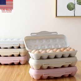 Storage Bottles 12 Grids Plastic Eggs Case Holder Box For Fridge Freezer Container Boxes