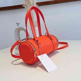 Cross Body Designer Cylindrical Bag Women Onnuk Same Single Shoulder Bag Minority Design Messenger Handbag Bag 220627