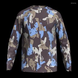 Racing Jackets Outdoor Camo Long Sleeve Motocross Shirt Downhill Cycling Jersey Mtb Race Jacket Wear Road Mountain Bike Top Bicycl Sport