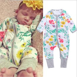 Fashion Autumn / Spring Baby Rompers Wear Long-sleeved Overalls Baby Boy Girl Cotton Bird Childrenswear Jumpsuits