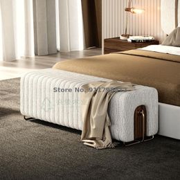 Clothing Storage Light Luxury Living Room Sofa Stool Cloakroom Shopping Mall Shoe Changing Simple Bedroom Bed End Designer Model