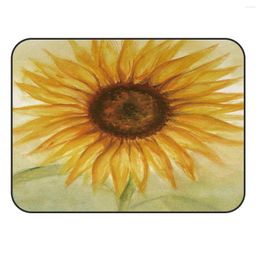 Carpets CHARMHOME Soft Carpet Anti-slip Rug Sunflower For Living Room Home Decor Mat