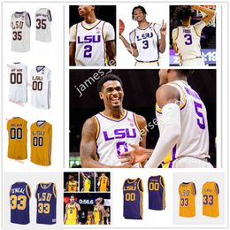 College Basketball Wears College 2022 NCAA Custom LSU Tigers Stitched College Basketball Jersey 6 Tristan Payton 20 Greg McCrae 24 Bentavious Thompson 15 Aundre Hya