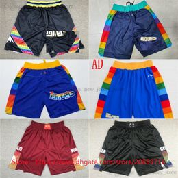 New Basketball Shorts Classic JustDon With Pocket Hip Pop Pant Zipper Sweatpants Short