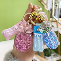 Acrylic Sequins Crystal Pineapple Key Chain Lanyard Car Mobile Phone Accessories Small Gift Girls Bag Pendant Lanyard for Keys